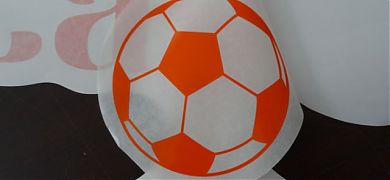 !Atención futboleros! Vinilo decorativo de texto personalizado para tu hijo