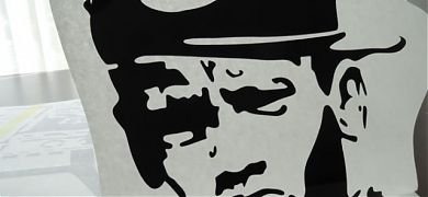 Vinilo decorativo sobre un estilo que bien podría ser de Banksy