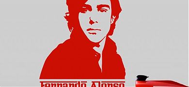 Vinilo Adhesivo Decorativo Fernando Alonso