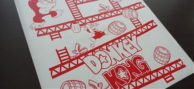 Un espectacular vinilo decorativo de Donkey Kong