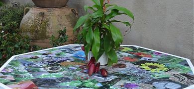 Cómo restaurar una mesa de jardín con vinilos decorativos