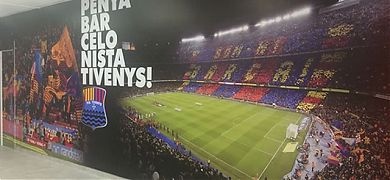 Fotomural impreso en vinilo adhesivo para una Peña Barcelonista