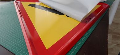 Vinilos decorativos para la señalizacion de seguridad en obras de construcción