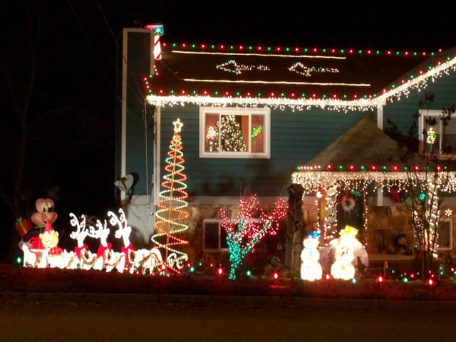 luces navide&ntilde;as, adornos imposibles