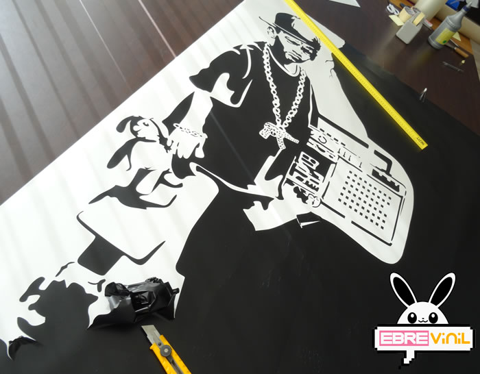 Banksy adhesivos vinilos pegatinas