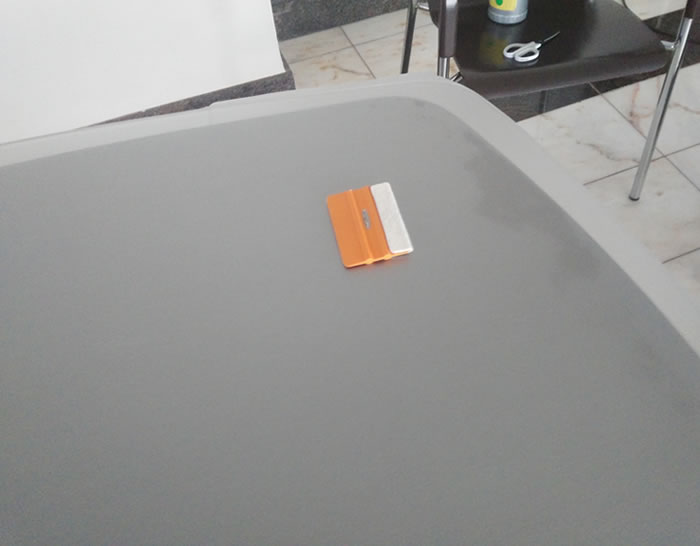 Lámina de vinilo translúcido, acabado al ácido