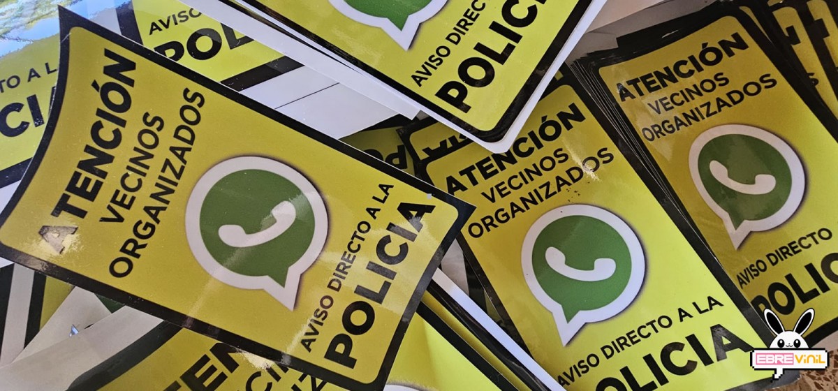 Pegatinas para comunidades evitar robos