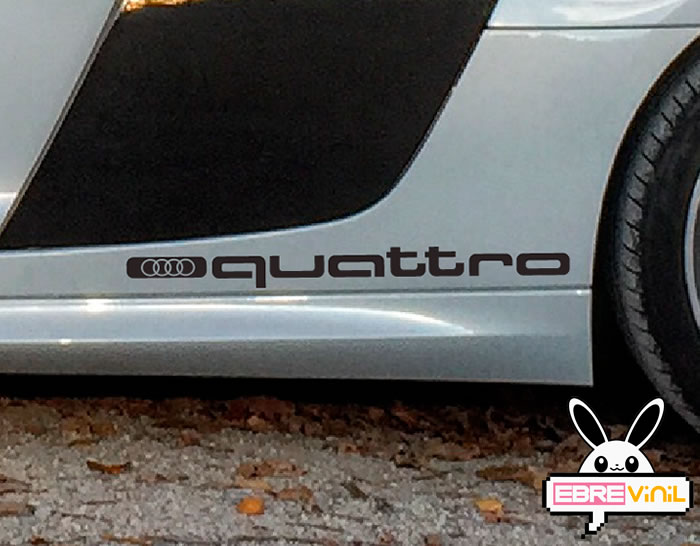 Adhesivo de vinilo para la decoración de vehículos Audi QUATTRO