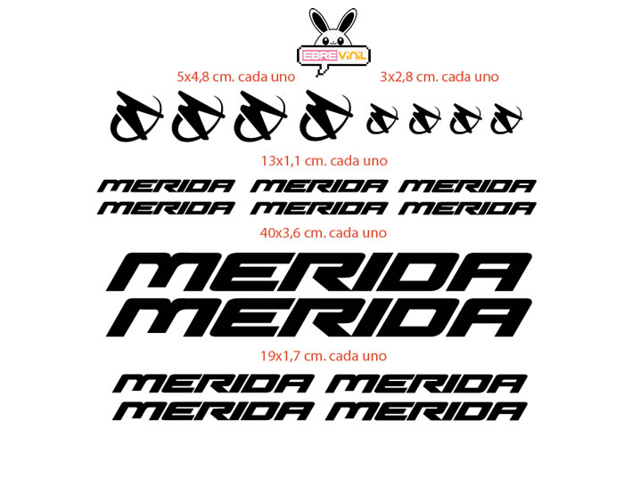 adhesivos pegatinas bicicletas MERIDA