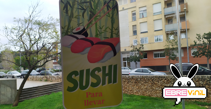 comprar adhesivos de vinilo sushi para llevar