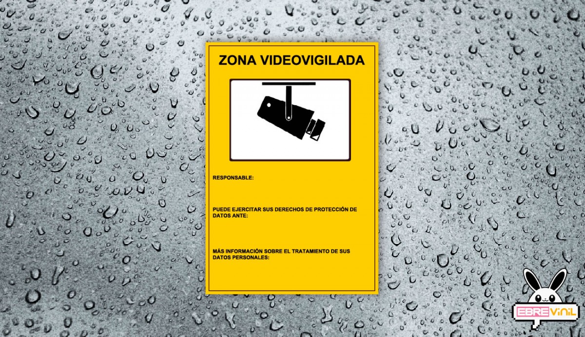 cartel de videovigilancia RGPD 