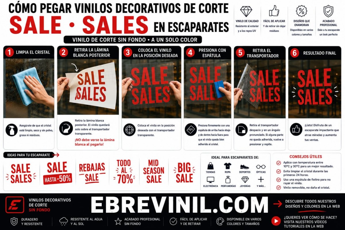 carteles pegatinas rotulos adhesivos sale sales escaparates tiendas moda calzado comercios cristal vidriera