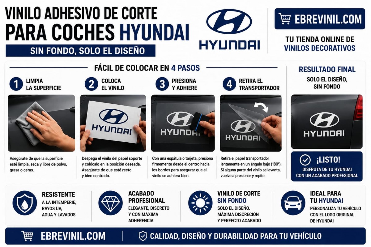 como pegar vinilos decorativos, pegatinas, adhesivos coches hyundai