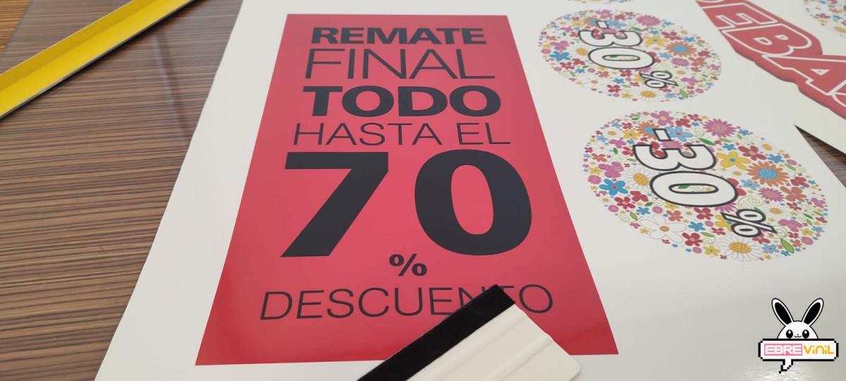 decoracion escaparates para rebajas