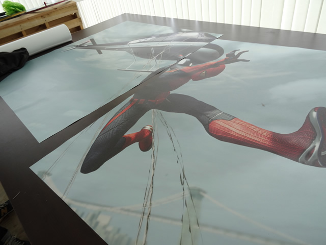 Impresión de vinilo en gran formato personajes de marvel