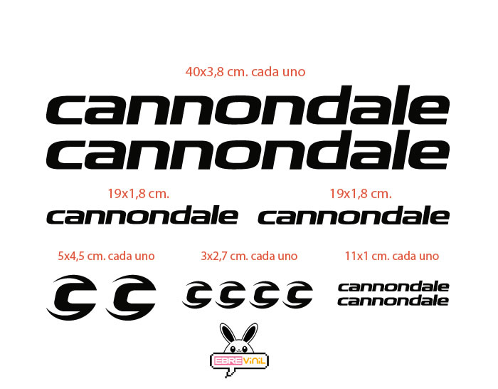 kit vinilos bicicletas Cannondale