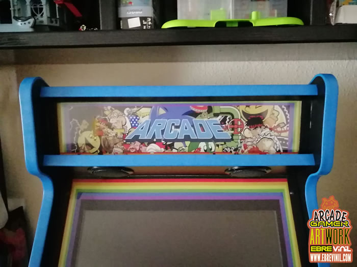 marquesina pantalla bartop arcade