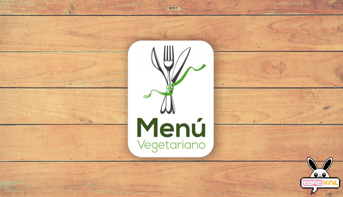 menu vegetariano vinilos decorativos