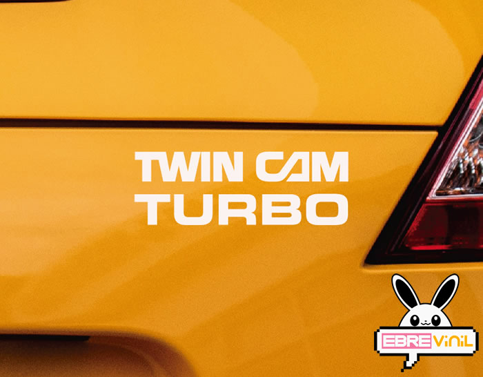 Vinilo adhesivo decoración de coches TWIN CAM TURBO