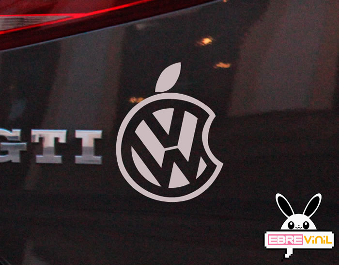 pegatina adhesivo Volkswagen Apple 