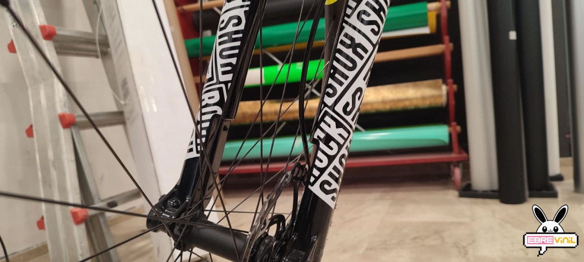 pegatinas bicicletas horquillas personalizadas