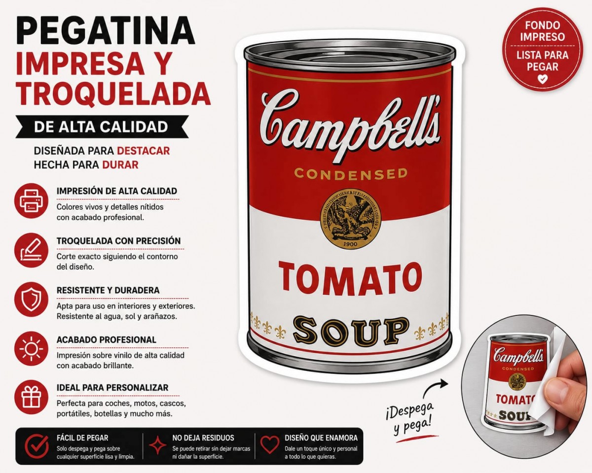 pegatinas impresas y troqueladas