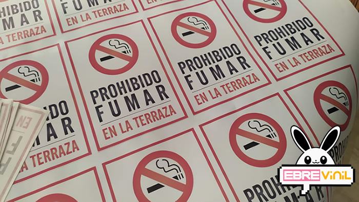 pegatinas prohibido fumar