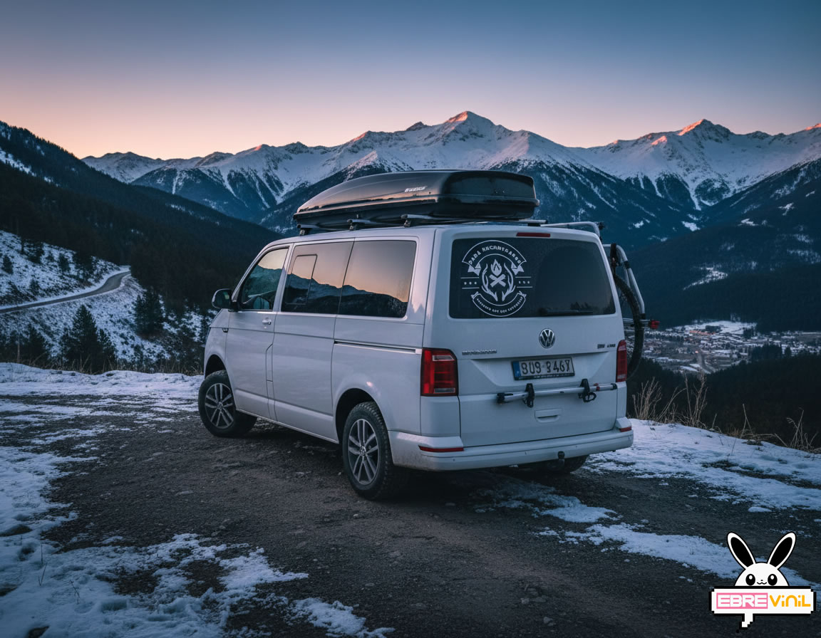 Rotulación publicitaria en camper con vinilo adhesivo