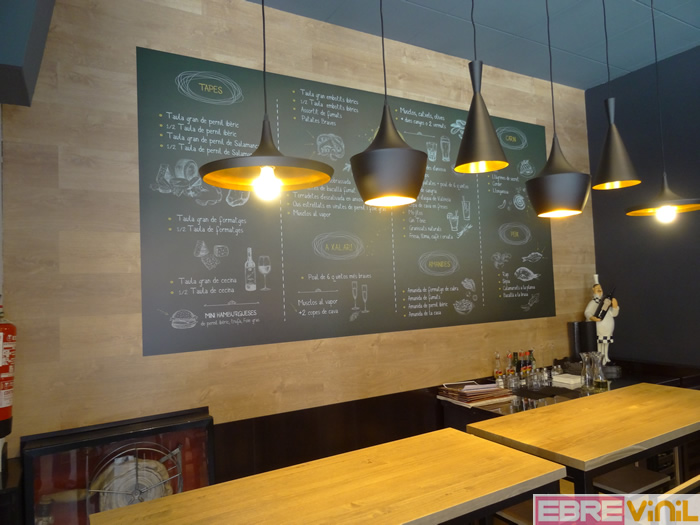venta y diseño de vinilos decorativos para la decoración interior de negocios de hostelería