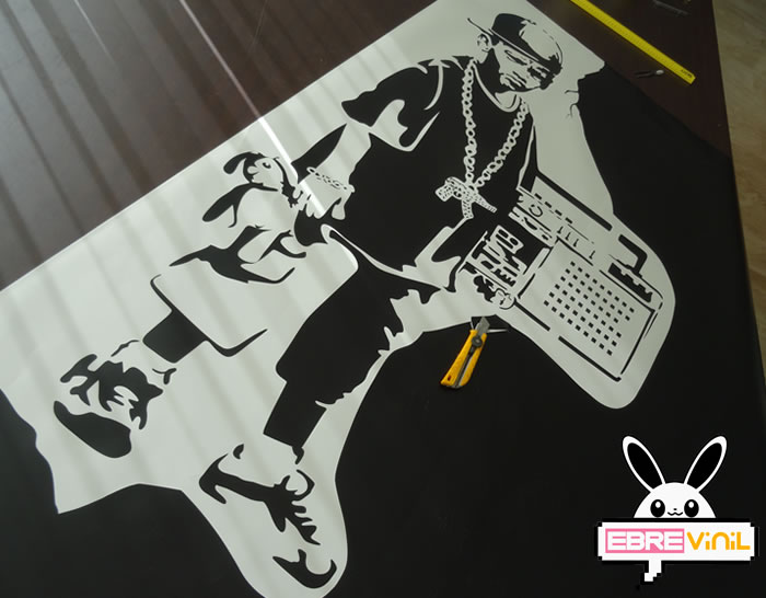 vinilo adhesivo decoración Banksy