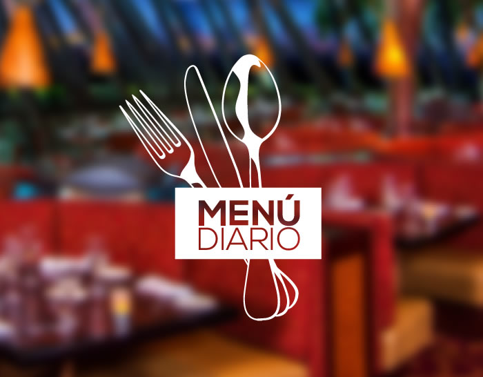Vinilo especial restaurantes y bares para anunciar el Menú Diario