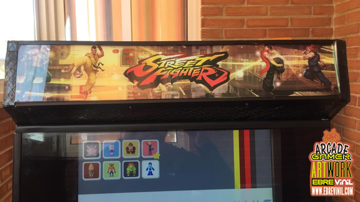 vinilo adhesivo BARTOP ARCADE, marquesina retroiluminada