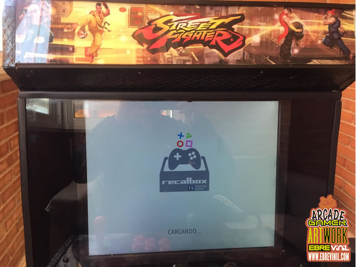 vinilo BARTOP con marquesina setreet fighter