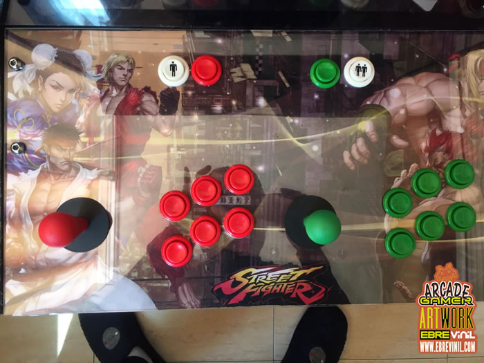 vinilo bartop panel mandos