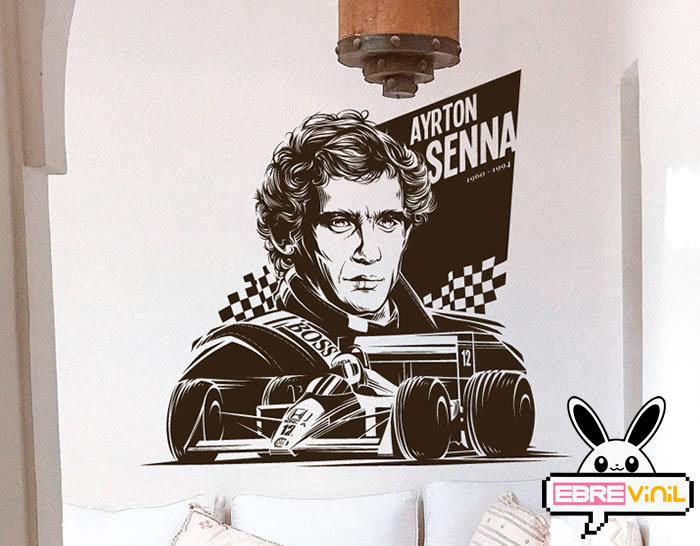 Vinilo decorativo Ayrton Senna
