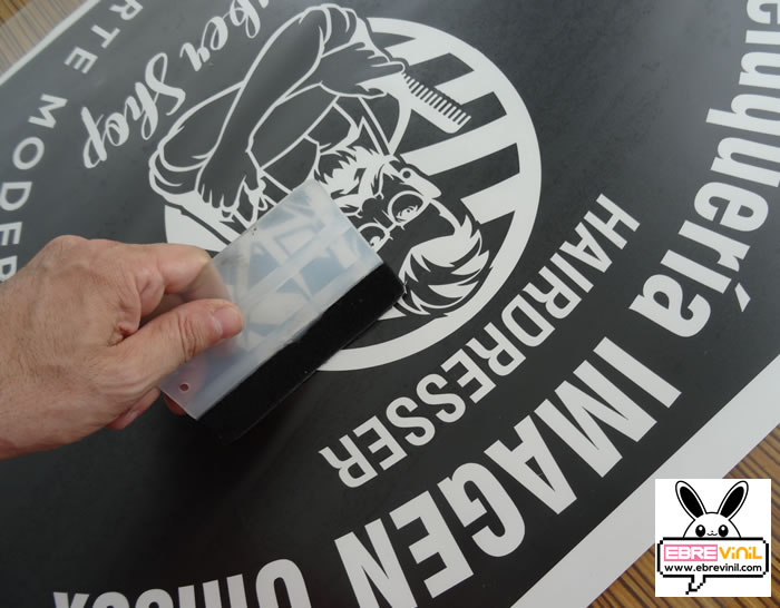 vinilo decorativo rótulos peluquerías