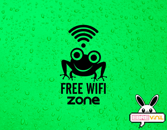vinilo decorativo wifi free zone