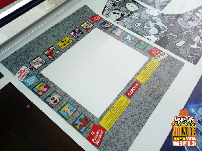vinilo pantalla BARTOP street fighter