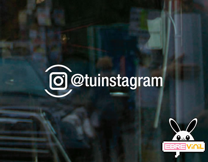 vinilo personalizado instagram negocios