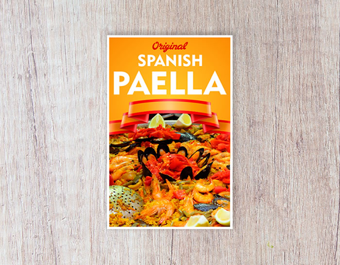vinilos carteles spanish paella