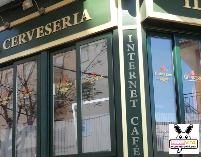 vinilos decorativos de corte personalizados bares restaurantes cafeterias cervecerias