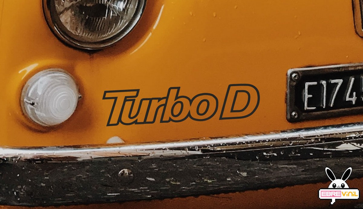 vinilos decorativos fiat turbo D