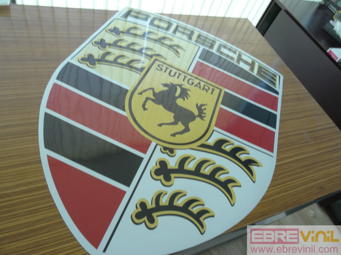 vinilos impresos para concesionarios de coches porsche