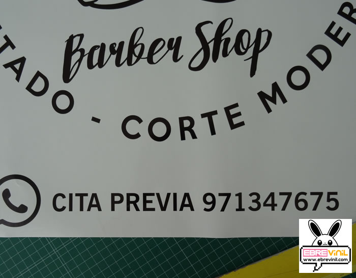 vinilos impresos peluquerías